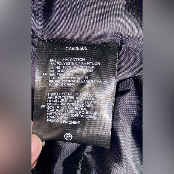 Women’s Toboggan Canada down filled white Parka Sz Large - Picture 11 of 17